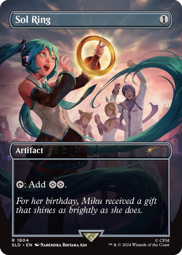 miku sol ring magic the gathering card